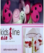 KIDSLINE DOTTY GARDEN FRIENDS MUSICAL  NURSERY BED MOBILE CRIB BEDDING NEW - £33.87 GBP