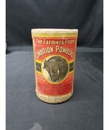 NOS ca. 1900 Farmers Pride Powder Horse Rooster Can GRAPHICS Burlington ... - $149.99