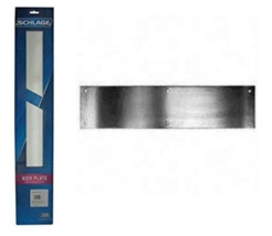 Door Kick Plate 6&quot; x 34&quot;, Satin Aluminum Anodized - Schlage C8400-PA28 6X34 - $24.74