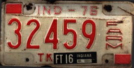 Vintage Indiana FARM  License Plate -  - Single Plate 1976 .Crafting Birthday - £23.01 GBP