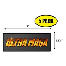 5 Pack 3.37&quot;x 9&quot; Ultra Maga Sticker Decal Political BS0464 - $8.25