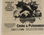 Crime And Punishment Print Ad Advertisement Pa7 - £3.88 GBP