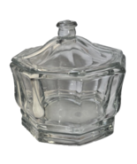 Vintage, Octagonal Clear Indiana Glass Candy Dish 5 x 5-1/2 x 5 1/4 In. - €12,48 EUR