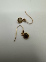 Vintage 14k Gold Filled Labradorite Dangle Earrings 2cm - £17.68 GBP