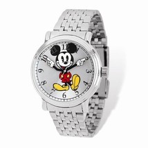 Brand New Disney® Unisex Adult Size Silver Dial Mickey Mouse Moving Arms... - $1,228.37 MXN