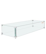 VEVOR Gas Fire Pit Wind Guard for Square Fire Table, 23.5 x 7.5 x 6.5 in... - $160.53 CAD