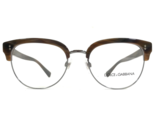 Dolce&amp;Gabbana Gafas Monturas DG 3270 3118 Carey Marrón Plata 52-19-145 - $74.22