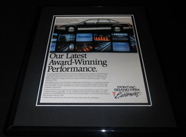 1990 Pontiac Grand Prix Sport Framed 11x14 ORIGINAL Vintage Advertisement - $34.64