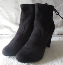 New with box Breckelles Shoes Pamela-07 Size 9 Black Ankle Boots Tie Backs - £31.03 GBP
