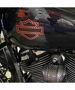 Custom Carbon Fiber tank emblems badges, CVO 3.7" Size, With outline - $236.61