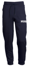 Hugo Boss Men&#39;s Dingylo Drawstring Logo  Blue Joggers Cotton Sweatpants Size 2XL - £70.02 GBP