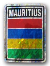 K&#39;s Novelties Mauritius Country Flag Reflective Decal Bumper Sticker - $65.57 MXN