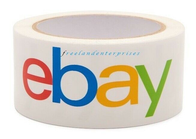 Office Branded Package Shipping Tape EBAY Multi-Color Print~1 Ct~ Sz: 2&quot;... - $4.94