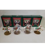 1989  Hallmark Christmas Carousel Ornaments 1 2 3 4 Star Snow Holly Ging... - £17.48 GBP