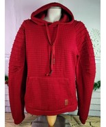 Siimhwrss Hoodie Sweatshirt Corrugated Moto Sleeves Size XL Mens Unisex ... - $368.22 MXN
