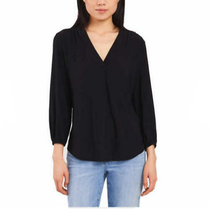 Vince Camuto Womens V Neck Top Size-XX-Large Color-Black - £18.72 GBP