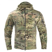  Army Jacket t Mens Fleece  Combat Jackets Safari  Work Coats Hooded Coat Hi Out - £107.82 GBP