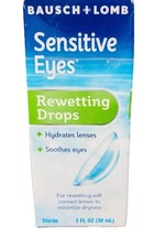 Bausch + Lomb Sensitive Eyes Rewetting Drops 1oz Contact Lenses Exp 11/25 - $460.52 MXN