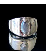 Sterling silver Gemstone ring with Marquise cut Blue Fire Labradorite hi... - $61.12 CAD