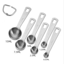  1 PC Stainless Steel Measuring Spoons 6 Set Cooking Tool Hot Sale - £8.03 GBP