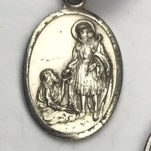 Catholic Saint Edward Medal Pray For Us Charm Vintage Christian - £8.20 GBP