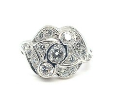 Platinum 1 Carat Total Weight Genuine Natural Diamond Ring Jewelry (#5287) - £1,686.59 GBP