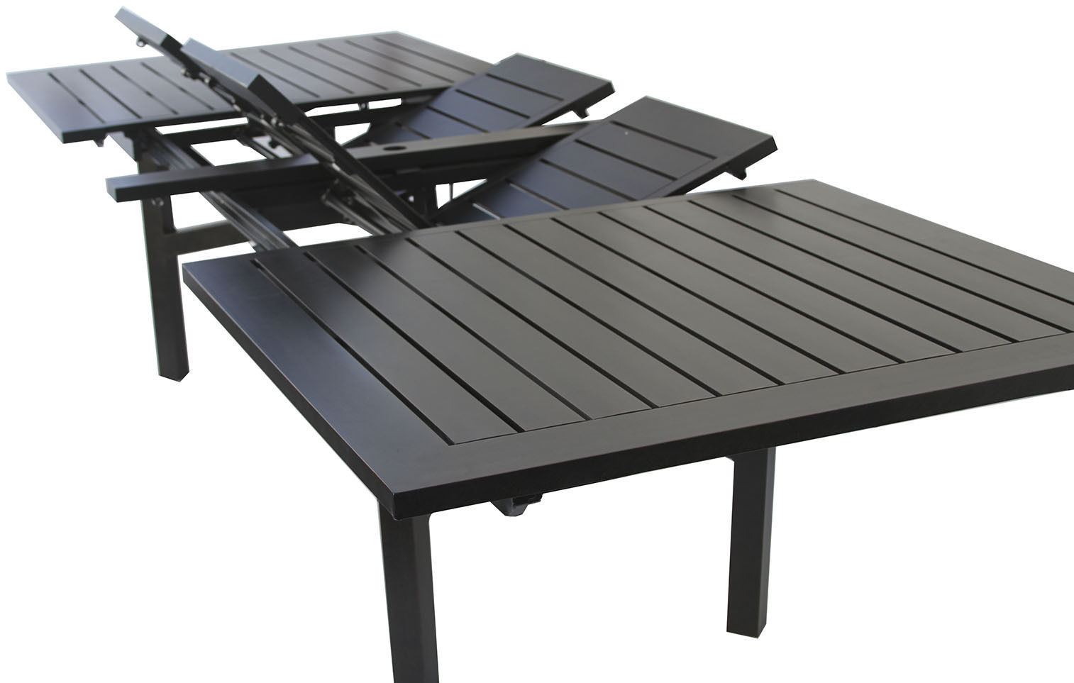 Expandable OUTDOOR PATIO 44X130 RECTANGLE EXTENDABLE DINING TABLE - $3,267.00