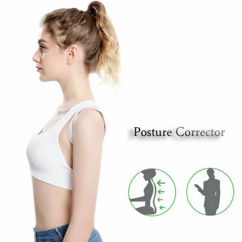 Sporting ﻿Adjustable Posture Corrector Brace Children Shoulder Back Brace Suppor - £24.78 GBP