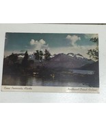 Kenai Peninsula Alaska Postcard Northwest Orient Airlines Vintage 23566 - £8.89 GBP
