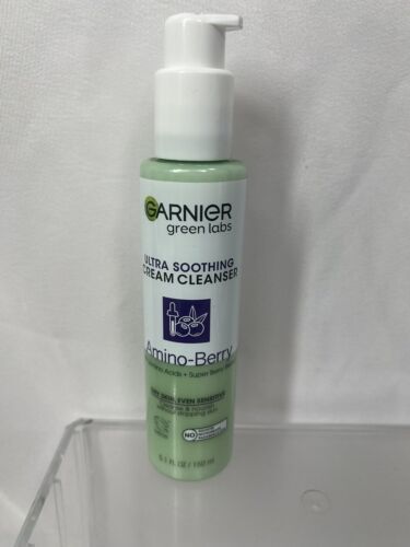 Primary image for Garnier Green Lab Ultra Smoothing Creme Cleanser Amino-Berry 5.1 Oz COMBINESHIP