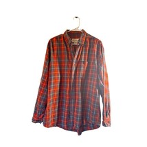 Eddie Bauer Plaid Button-Up Shirt Men’s Medium Cotton Long Sleeve - $27.72