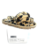 Olivia Miller Belvedere Furry Slide Sandals - Leopard, US 7M - £18.36 GBP