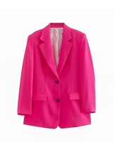 Zevity Women Fashion Front Buttons Loose Blazer Coat Vintage Long Sleeve Flap Po - £91.38 GBP