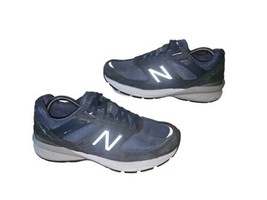 New Balance 990v5 Made In USA Men’s Size 8 Navy Blue Suede Running Shoes M990NV5 - £41.40 GBP