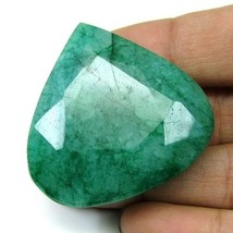 145.6Ct Natural Brazilian Green Emerald Pear Shape Faceted Gemstone - £37.36 GBP