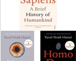 Yuval Noah Harari 3 Books Set: Sapiens, 21 Lessons &amp; Homo Deus (English) - $28.46