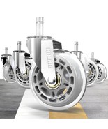 Holkie Office Chair Wheels 11X22Mm Silver Replacement 3 Inch Desk Roller... - $767.87 MXN