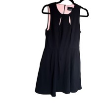 CYNTHIA ROWLEY Womens Size Small Black Pink Fit &amp; Flare Career Dress Sle... - $12.16