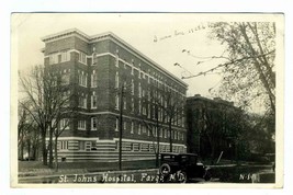 St Johns Hospital Real Photo Postcard Fargo North Dakota 1930&#39;s - $21.75