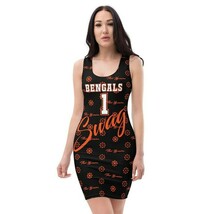 Bengals Football Fan Fitted Racerback Dress - $21.10