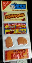 1982 Puffy Stickers Gordy Intl NABISCO stick ons Barnums Pom Poms Vintage SEALED - £21.94 GBP
