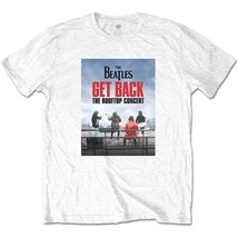 The Beatles Rooftop Concert White Official Tee T-Shirt Mens Unisex - $34.20