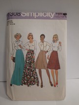 70&#39;s Era Vintage Simplicity 7308 Pattern Skirts in Two Lengths Size 18-20 - $13.81