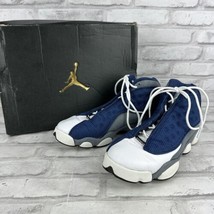 Nike Air Jordan 13 Retro GS 884129-404 Size 6.5y Navy/University Blue W/Box - £59.76 GBP