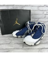 Nike Air Jordan 13 Retro GS 884129-404 Size 6.5y Navy/University Blue W/Box - £60.89 GBP