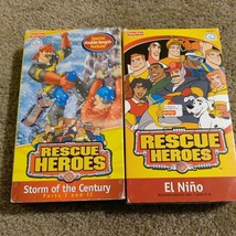 2 Rescue Heroes: Storm Of The Century Parts 1 and 2 -and El nino VHS (1999) - £7.75 GBP