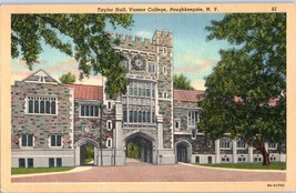 Taylor Hall Vassar College Poughkeepsie New York Postcard 1950 - £8.77 GBP