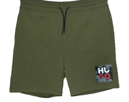 Hugo Boss Dark Green Logo Men&#39;s Jersey Cotton Casual Shorts Size 2XL - £63.18 GBP