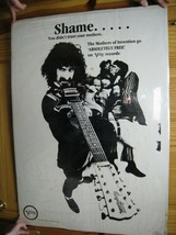 Frank Zappa Shame The Mothers Invention Poster Face Body Shooting with G... - $448.25