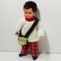 Little Boy Doll White Sweater 02 0764 Caco Flexible Dollhouse Miniature - $23.09